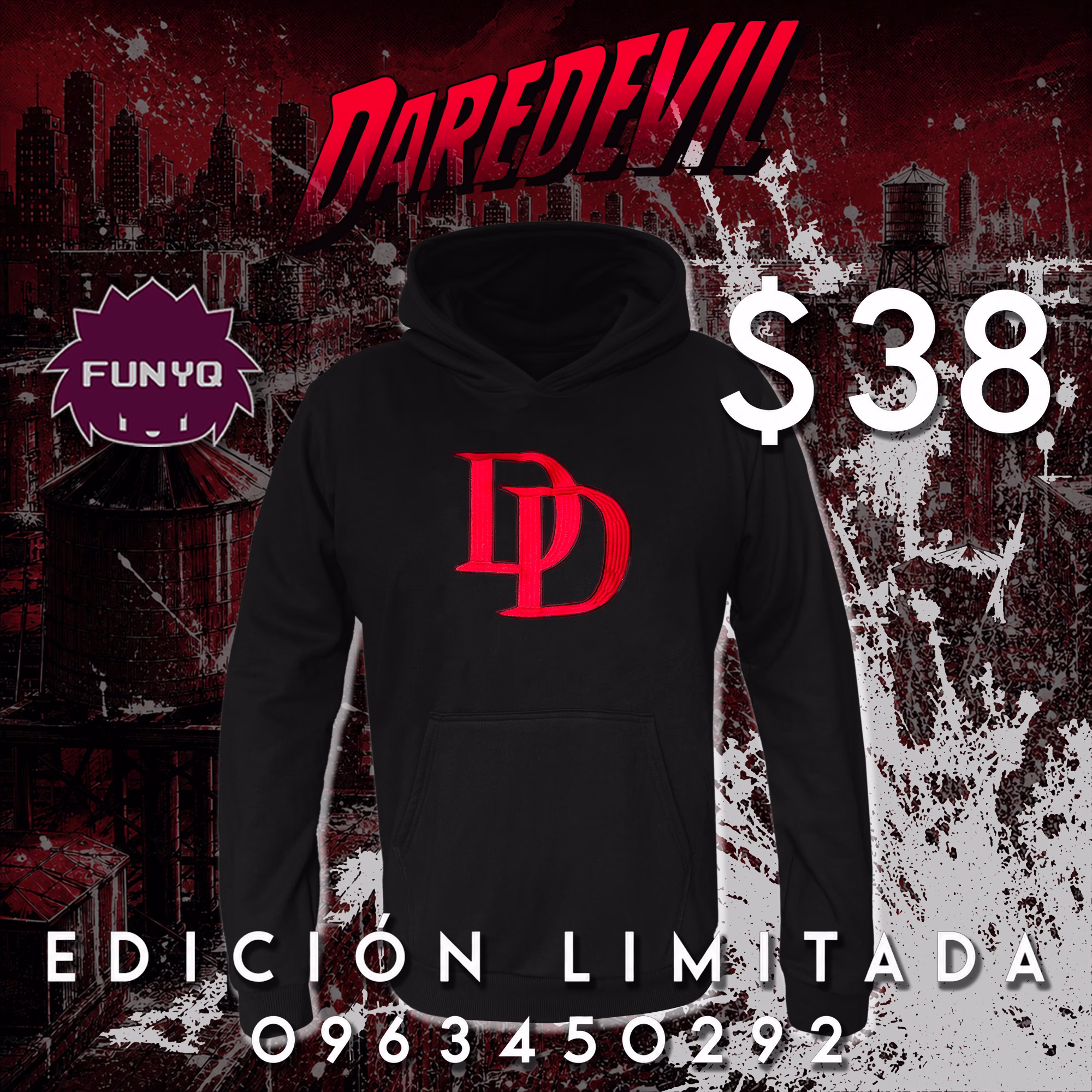 Hoodie DareDevil Born Again