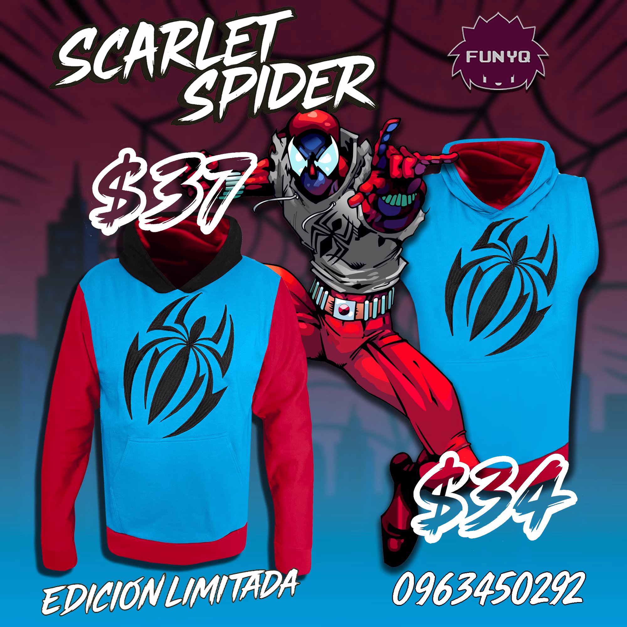 Hoodie Scarlet Spider